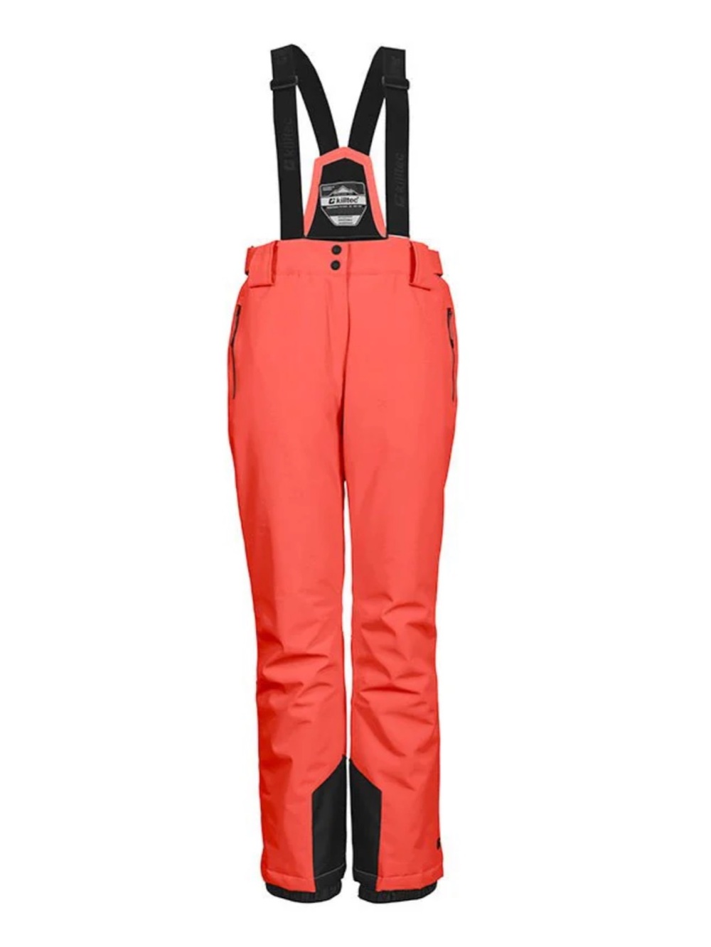 Killtec Erielle Snow Pants Bibs Bright Coral US 12 Ski Snowboard Sled Insulated